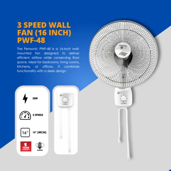 Pensonic PWF 48  Wall Fan  Kipas Dinding