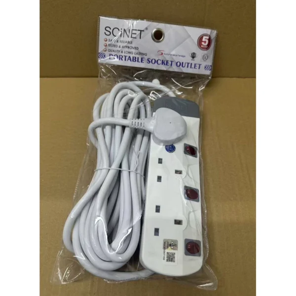 5M Extension Trailing Socket Multi Plug