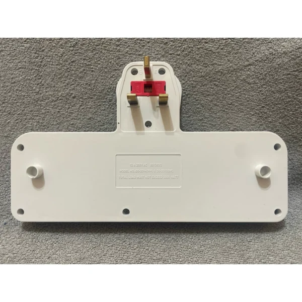2.4A USB TWO GANG ADAPTOR WITH SWITCH PROTECTOR