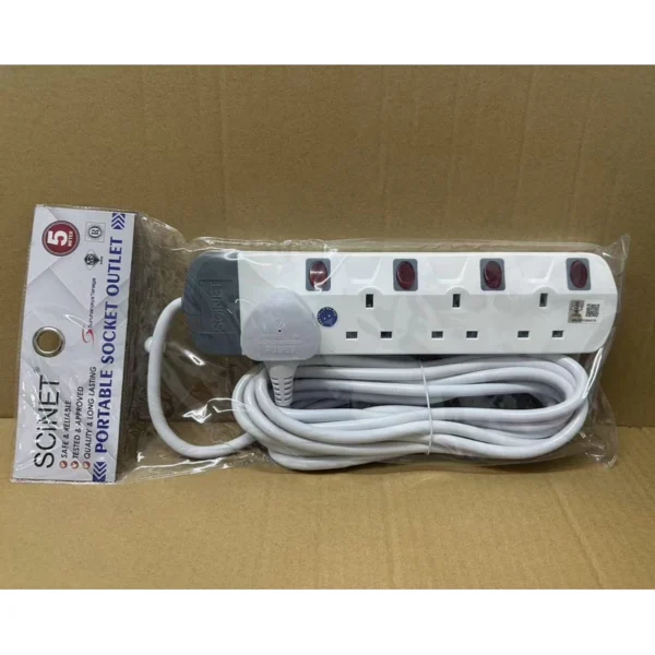 5M Extension Trailing Socket Multi Plug