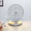 IW8038 C Rechargeable Table   Wall Mounted Fan With Remote
