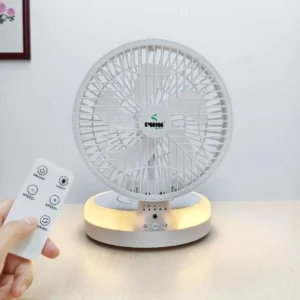 IW8038 C Rechargeable Table   Wall Mounted Fan With Remote