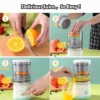 Electric Citrus Juicer   Orange and Lemon Squeezer With High Juice Yield  USB Charging