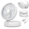 IW8038 C Rechargeable Table   Wall Mounted Fan With Remote