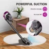 Cordless Stick Vacuum Cleaner   120W Handheld Lightweight for Carpet  Hard Floor