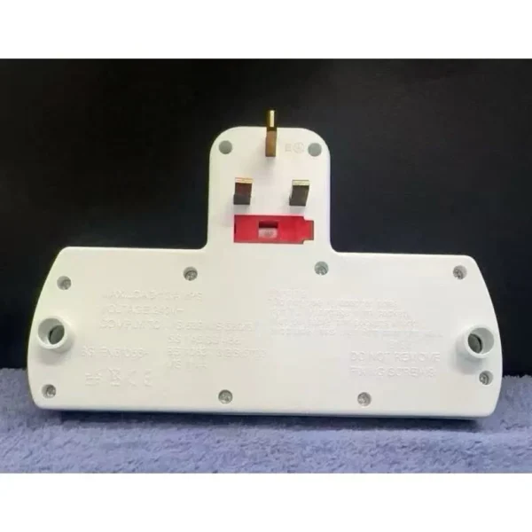 3 WAY T ADAPTOR 3 Pin Socket Extension Plug SURGE PROTECTOR