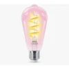 PHILIPS Wiz ST64 Filament Clear Smart Bulb 6 3 40W ST64 E27 822 65 RGB CL