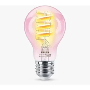 PHILIPS Wiz A60 Filament Clear Smart Bulb 6 3 40W A60 E27 822 65 RGB CL
